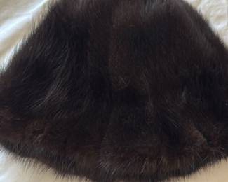 Vintage Mink Fur Pillbox Hat