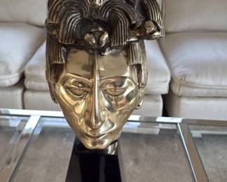 Art Deco Style Bronze Bust Sculpture