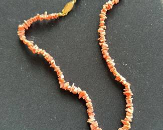 Coral Chip Necklace