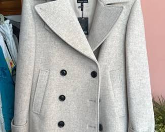 Marissa Webb "Vera" wool Blend Double Breasted Peacoat