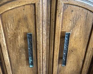 Vintage Display China Cabinet with Drawers