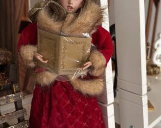 Vintage Christmas Doll with Gift