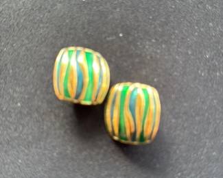 Vintage Swirl Pattern Earrings