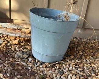 Light Blue Tapered Planter Pot