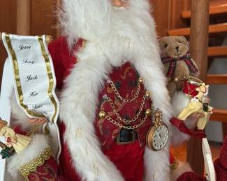 Santa Claus Figurine with Naughty or Nice List