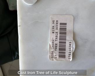 Cast Iron Tree of Life Sculpture
