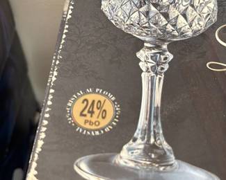 Longchamp Cristal d'Arques 24% Lead Crystal Wine Glasses
