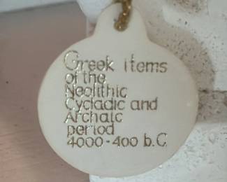 Neolithic Cycladic Idol Replica