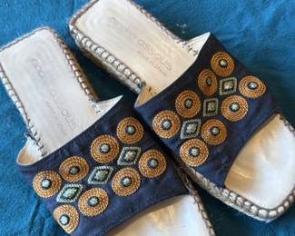 Andre Assous Embellished Slide Sandals