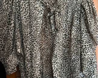 Gabrielle Women's Leopard Print Blouse