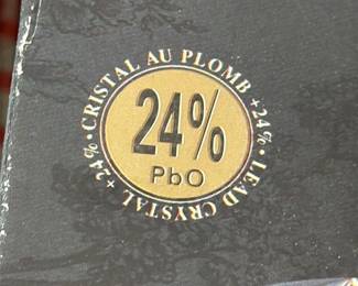 Longchamp 24% Lead Crystal Flute Glasses