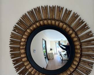 Gold Sunburst Wall Mirror