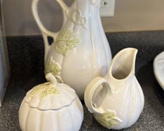 Pumpkin Pitcher and Lid