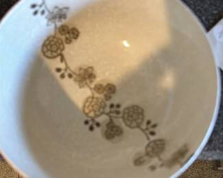Vintage Ceramic Bowl with Floral Motif