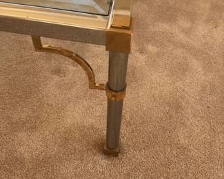 Mid Century Modern Chrome and Glass Coffee Table