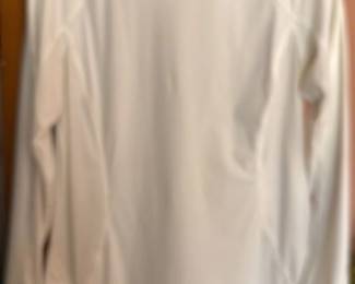 Athleta White Long Sleeve Performance Top