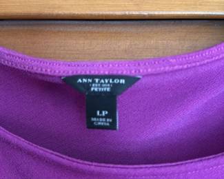 Ann Taylor Petite Purple Knit Dress