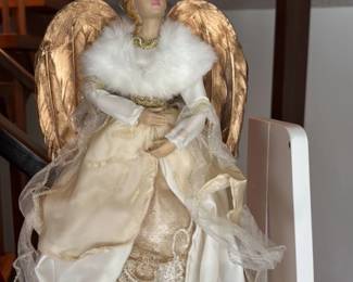 Angel Figurine with Golden Wings