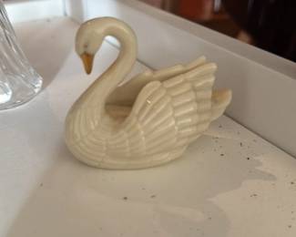 Ceramic Swan Figurine