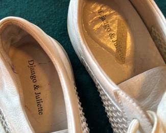 Django & Juliette White Leather and Mesh Sneakers