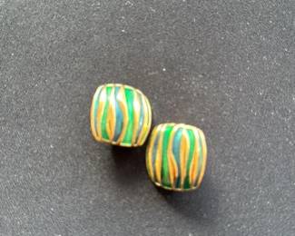 Vintage Swirl Pattern Earrings
