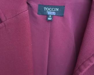 TOCGIN Women's Burgundy Blazer