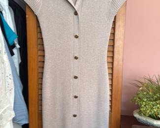 Reiss Ribbed Knit Maxi Dress