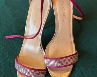 Betsey Johnson "Caparros" Embellished Heeled Sandals