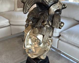 Art Deco Style Bronze Bust Sculpture