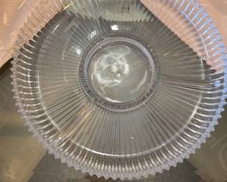 Vintage Glass Divided Serving Platter