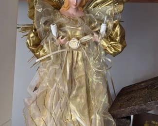 Animated Angel Tree Topper with Light UP wings
