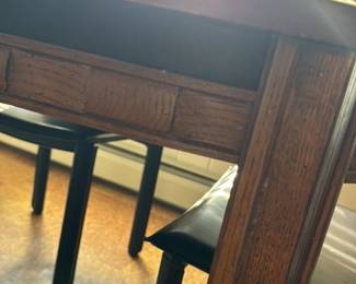 Mid Century Modern Oak Dining Table