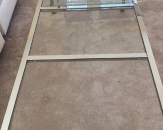 Mid Century Modern Chrome and Glass Coffee Table