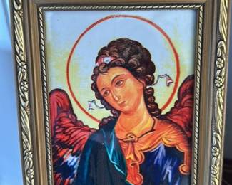 Framed Religious Icon Painting