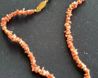 Coral Chip Necklace