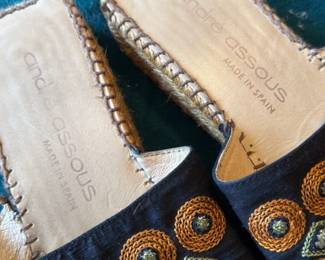 Andre Assous Embellished Slide Sandals