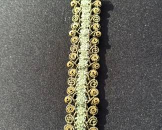 Antique Enameled Floral Bracelet