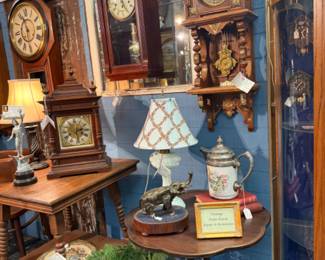 The clock shop always has beautiful pieces to offer