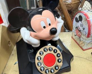 Mickey Mouse land line desk phone, popular Disney collectible item