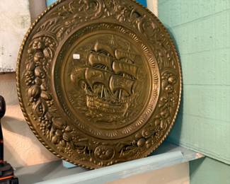 brass decorative wall plate