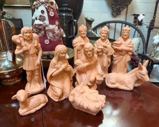 Terra Cotta Nativity Set