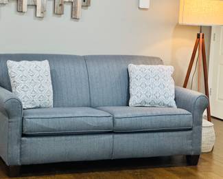 Gray Upholstered Sleeper Sofa
