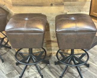 Industrial Style Swivel Barstools