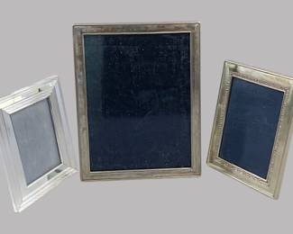 English Sterling Silver Picture Frame And A Christofle Silver Plated Frame (3)