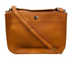 Loro Piana Milky Way Odessa Tobacco Crossbody Bag In Grained Calf