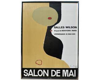 Robert Couturier (French, 1905-2008) For Salon De Mai, 1974, Exhibition Poster