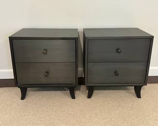 Pair Of Crate And Barrel 'Harlow' Nightstands
