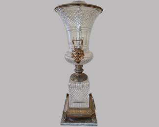 Baccarat Style Crystal Table Lamp