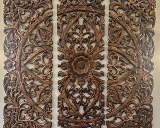 Carved Three Piece Wall Hanging From One Kings Lane