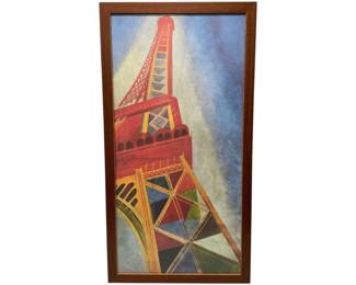 Robert Delaunay 'The Eiffel Tower' Framed Poster From The Centre Pompidou, Paris